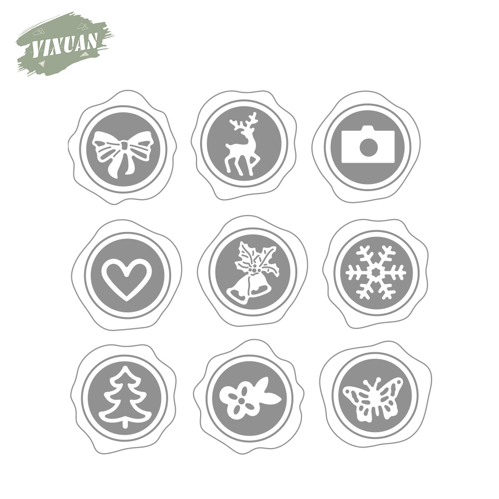 Vintage Hot Foil Stamp Imitation Cutting Dies Set YX873