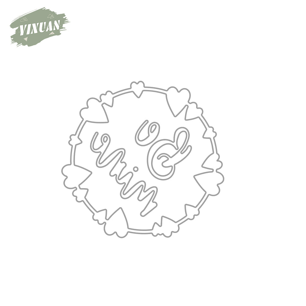 Valentine's Day Gifts Decor Love Hearts Be Mine Metal Cutting Dies Set YX1036