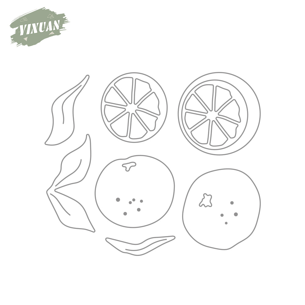 Sweet Oranges Fruits Metal Cutting Dies Set YX945