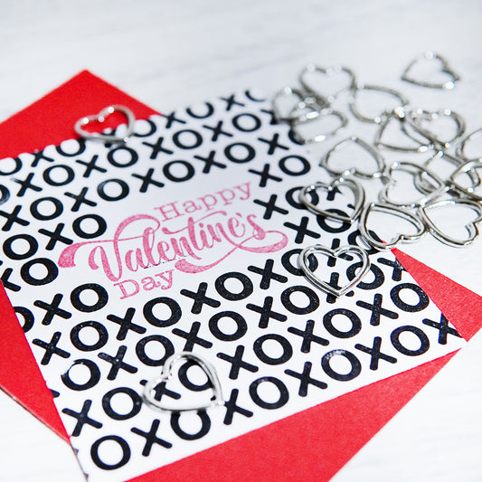 Hollow Heart Beads For Cards Decor DIY Scrapbooking Supplies YX887