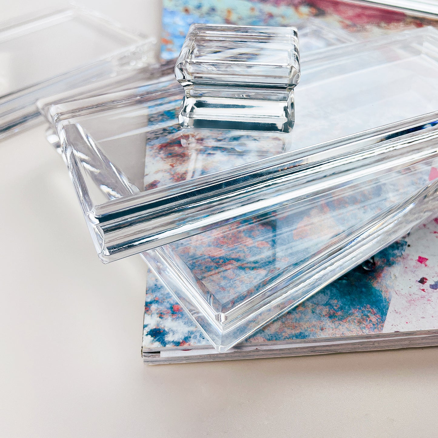 Thicken Handmade Clear Block For DIY Scrapbooking 12.5x15cm