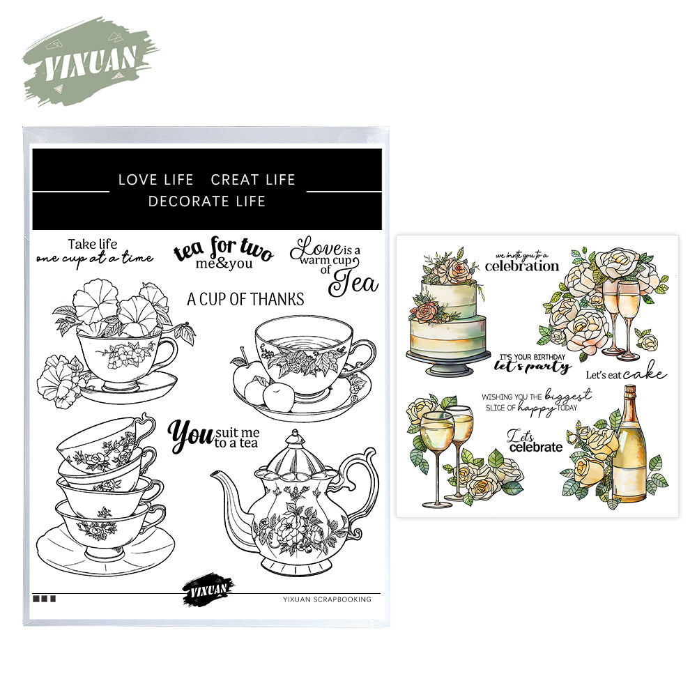 Cake and Wine Stamp Set YX1543