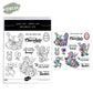 Easter Bunny and Dwarf Cutting Dies And Stamp Set YX1584-S+D