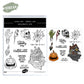 Halloween materials Cutting Dies And Stamp Set YX1434-S+D