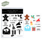 Christmas Elements Cutting Dies And Stamp Set YX1479-S+D