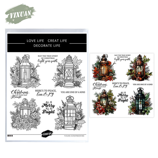 Lamp Cutting Dies And Stamp Set YX1508-S+D