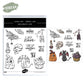 Halloween materials Cutting Dies And Stamp Set YX1435-S+D