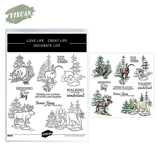 Winter Flora and Fauna Stamps Set YX1556