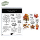 Maple Trees and Leaves Cutting Dies And Stamp Set YX1485-S+D