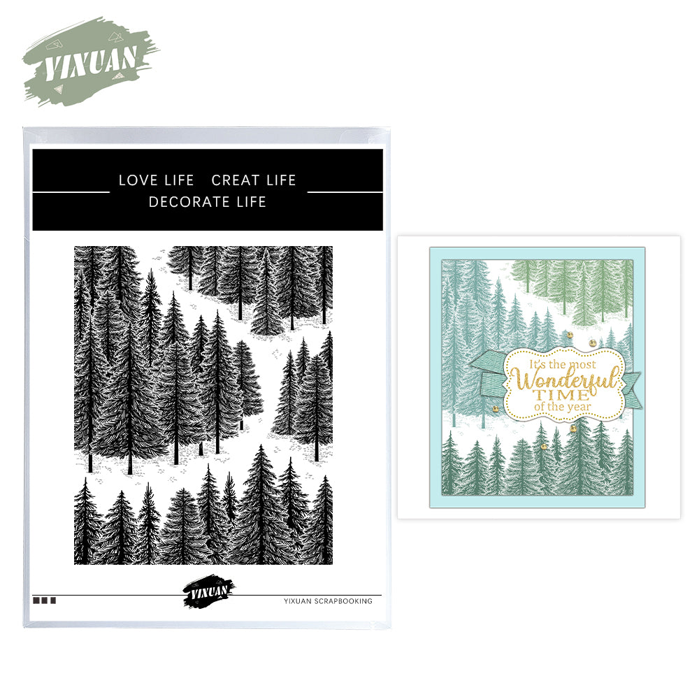 Forest Cutting Dies And Stamp Set YX1493-S+D