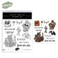 Halloween materials Cutting Dies And Stamp Set YX1429-S+D