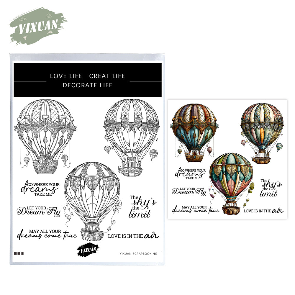 Hot Air Balloon Stamp Set YX1541