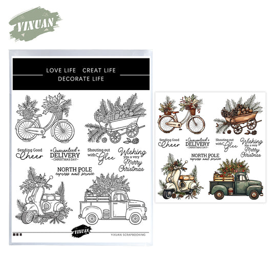 Christmas Vehicles Stamps Set YX1565