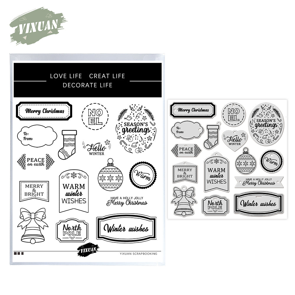 Festival Materials Cutting Dies And Stamp Set YX1530-S+D