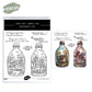 Creative Castle House In Bottles Cutting Dies And Stamp Set YX1423-S+D