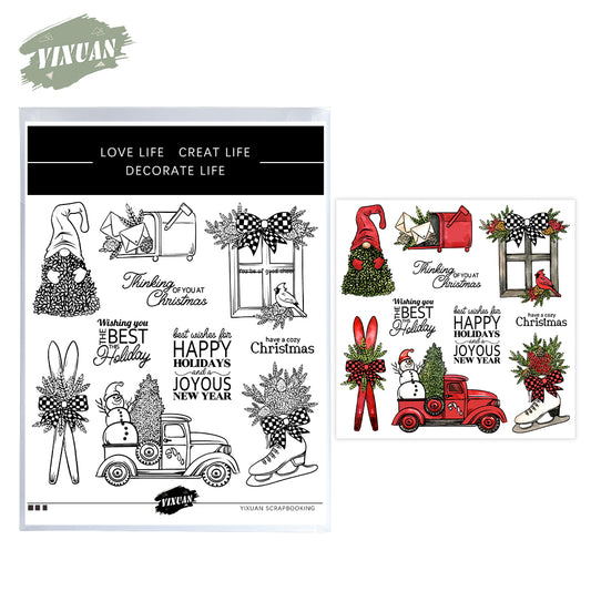 Christmas Decorative Elements Stamp Set YX1560