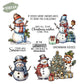 Snowman Cutting Dies And Stamp Set YX1533-S+D