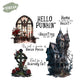Gothic Castle Skull Grave Roses Happy Halloween Clear Stamp YX1408-S