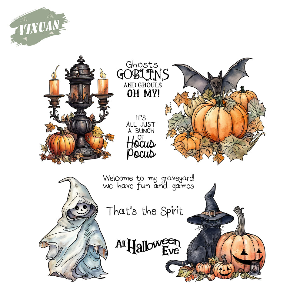 Dwarves and Pumpkins Cutting Dies And Stamp Set YX1459-S+D