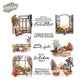 Hometown Courtyard Cutting Dies And Stamp Set YX1451-S+D
