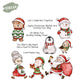 Cartoon Christmas Animals Cutting Dies And Stamp Set YX1569-S+D