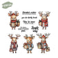 Cute Cartoon Elk Cutting Dies And Stamp Set YX1502-S+D