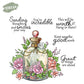 Vintage Roses Floral Perfume Bottle Clear Stamp YX1325-S
