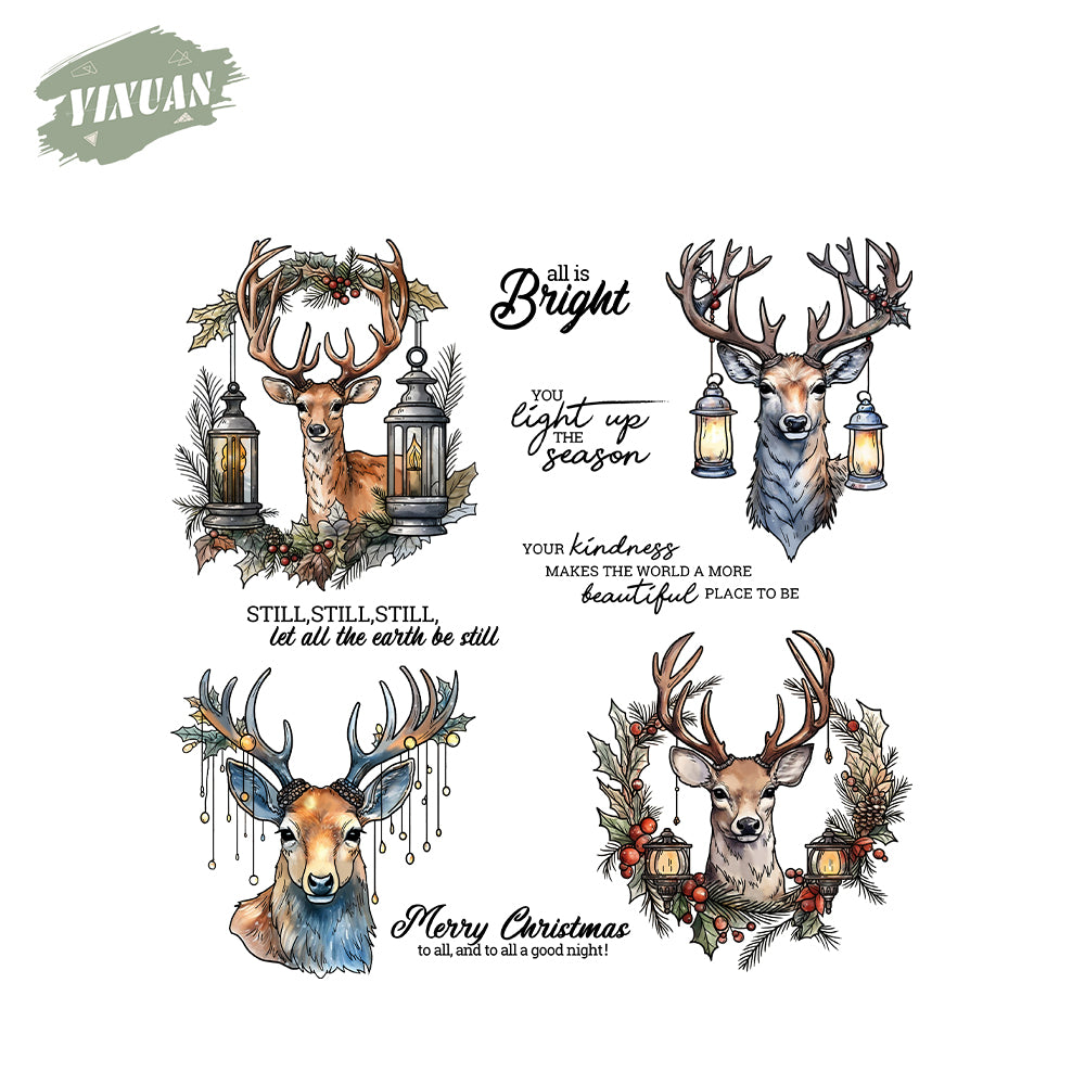 Home Decoration Deer Head Cutting Dies And Stamp Set YX1580-S+D