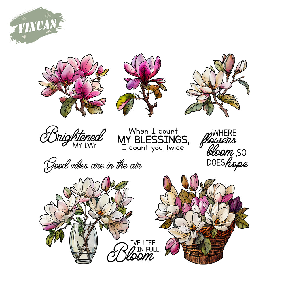 Bouquet Cutting Dies And Stamp Set YX1521