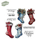 Christmas Decorations Cutting Dies And Stamp Set YX1506-S+D