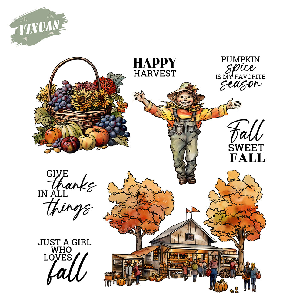 Rural Life Cutting Dies And Stamp Set YX1486-S+D