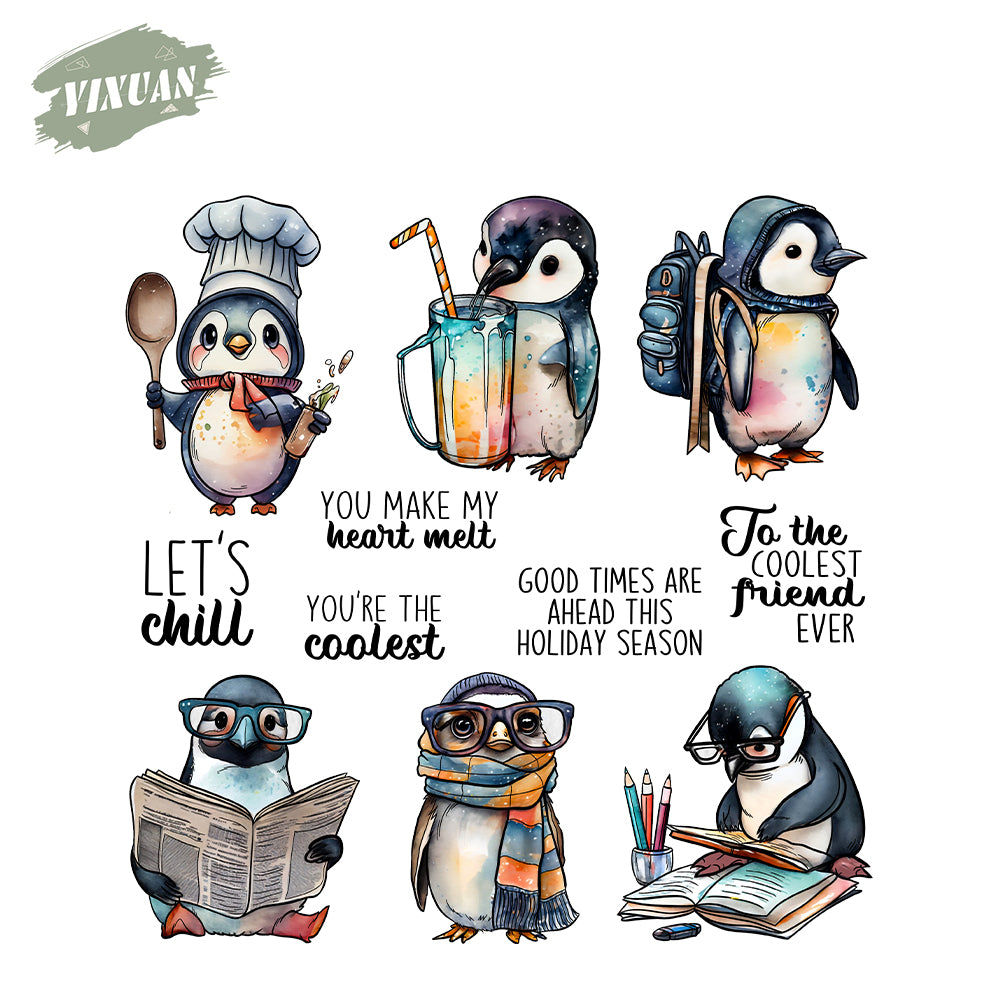 The Almighty Little Penguin Cutting Dies And Stamp Set YX1567-S+D