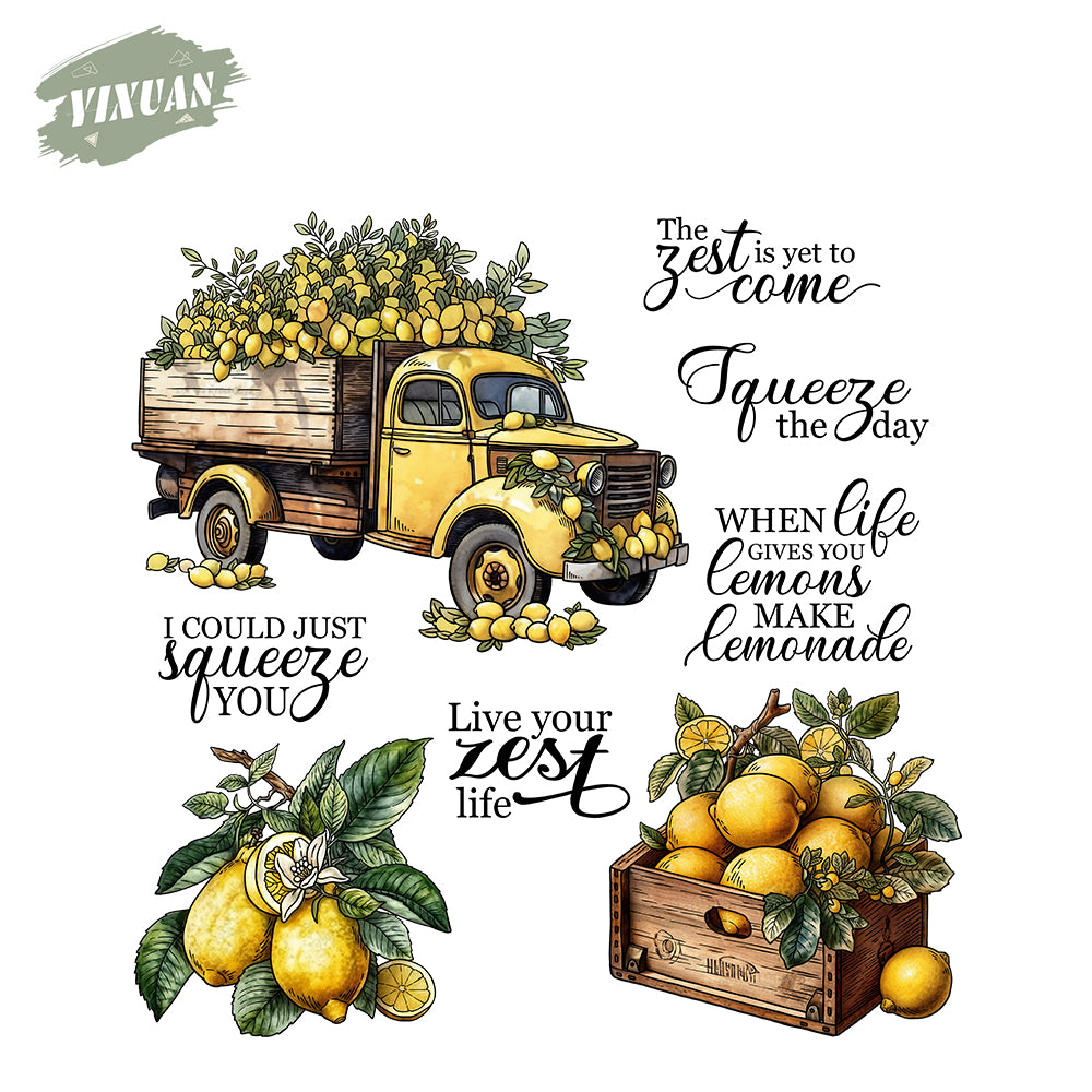 A Truck Of Lemons Harvest Clear Stamp YX1317-S