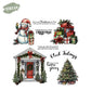 Christmas Decorations Cutting Dies And Stamp Set YX1505-S+D