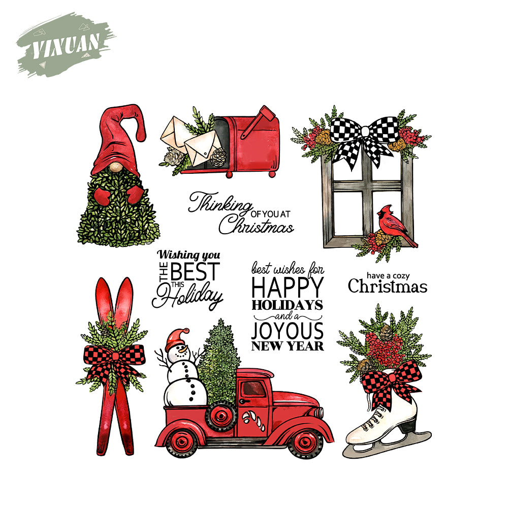 Christmas Decorative Elements Stamp Set YX1560