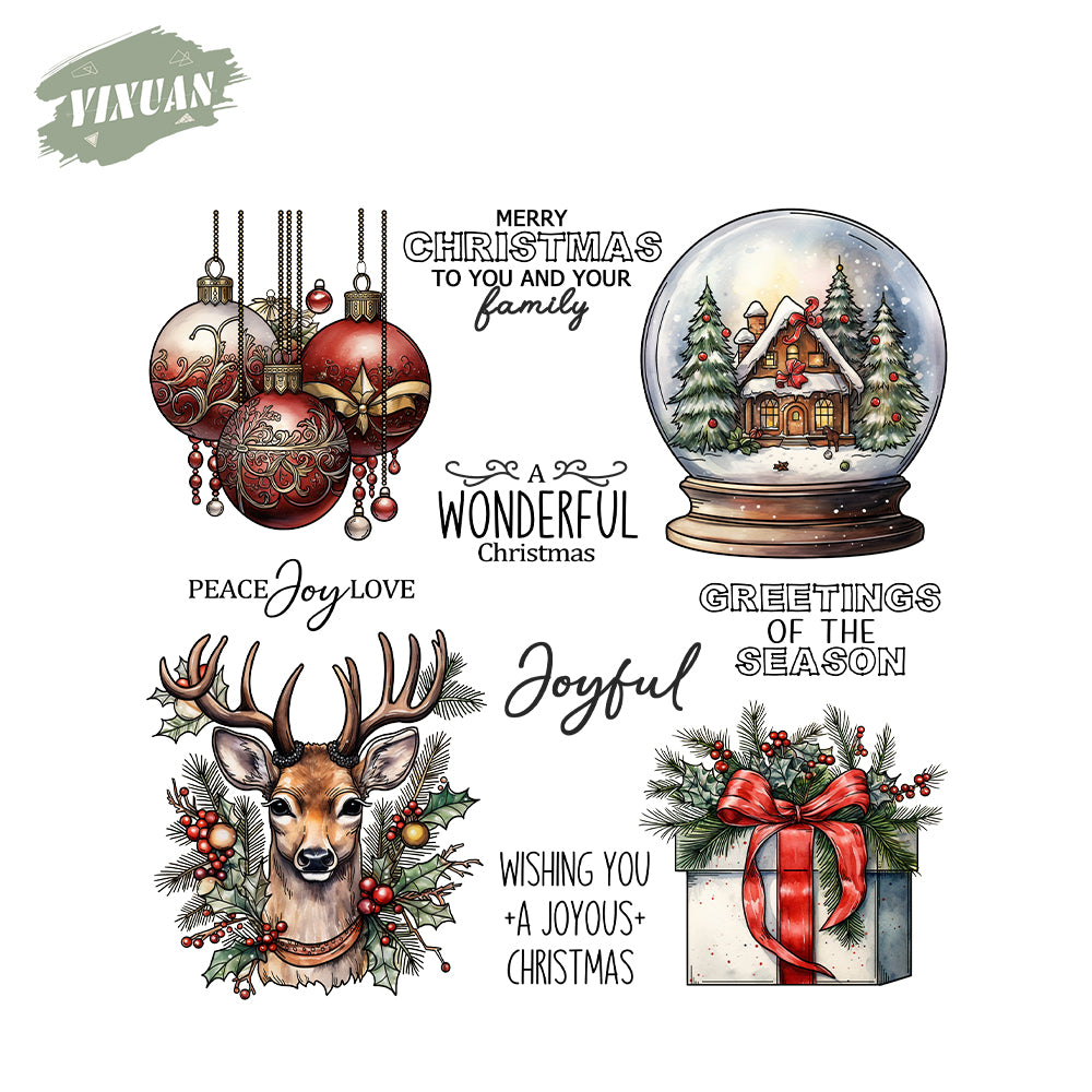 Christmas Balloon Cutting Dies And Stamp Set YX1535