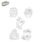 Delicious Cake Cutting Dies And Stamp Set YX1449-S+D