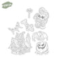 Halloween materials Cutting Dies And Stamp Set YX1429-S+D