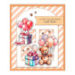 Cute Travel Doll Bears Love Bithday Gifts Cutting Dies Set YX1418-D