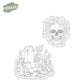 Skull Head Cutting Dies And Stamp Set YX1441-S+D