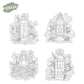 Lamp Cutting Dies And Stamp Set YX1508-S+D