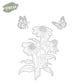 Blooming Daisy Flowers & Butterfly Cutting Dies And Stamp Set YX1208-S+D
