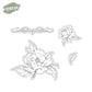 Beautiful Blooming Mangnolia Flowers Cutting Dies And Stamp Set YX1306-S+D