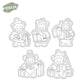 Winter and Brown Bear Cutting Dies And Stamp Set YX1544-S+D