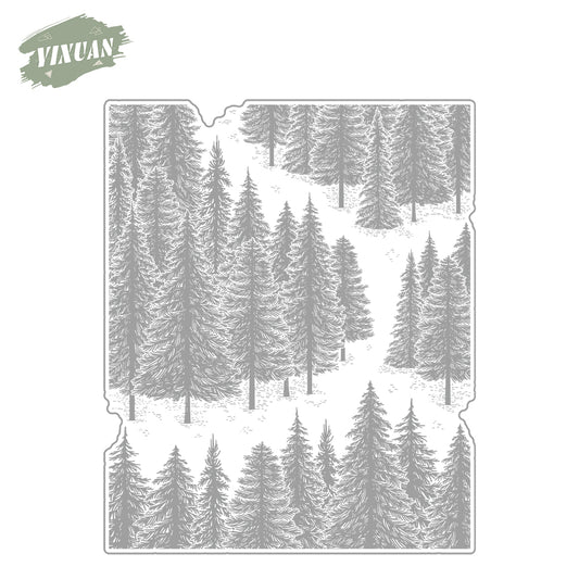 Forest Cutting Dies And Stamp Set YX1493-S+D