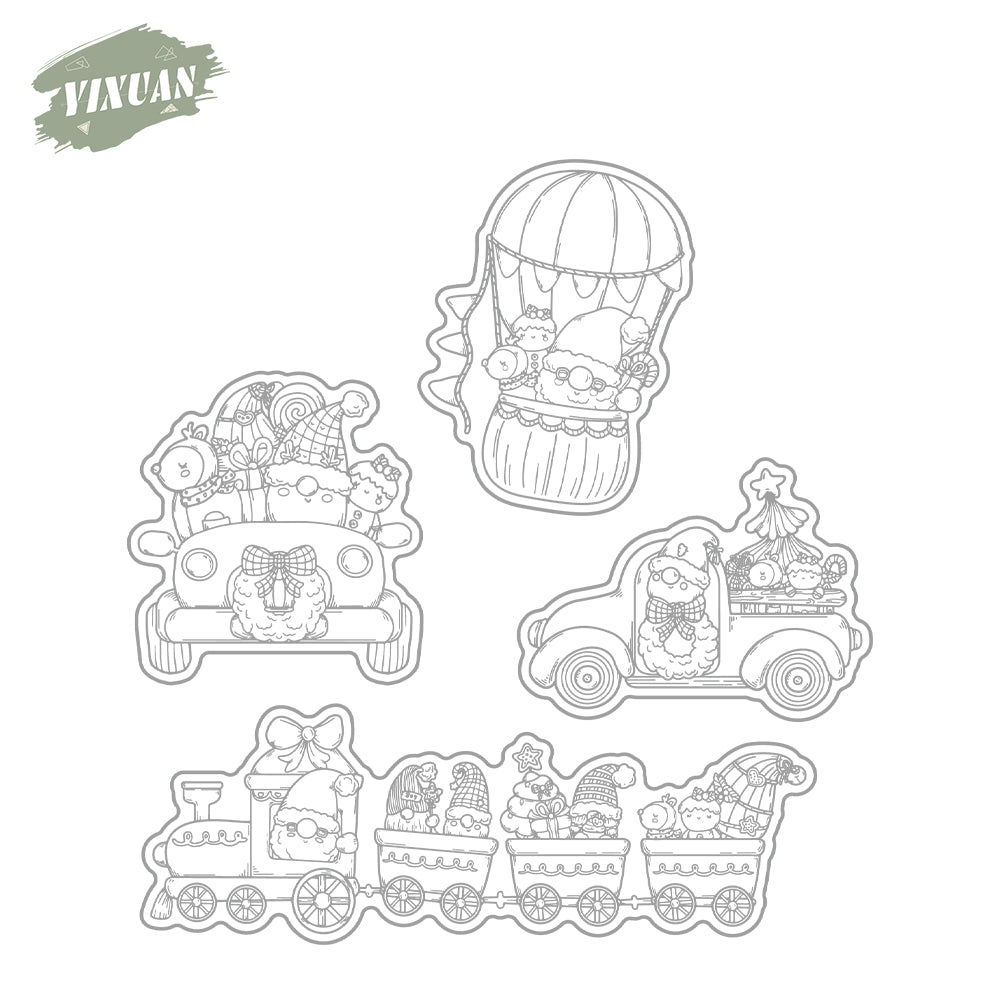 Dwarf Santa Claus Cutting Dies And Stamp Set YX1534