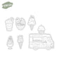 Cooling Summer Sweet Ice-cream Car Cutting Dies And Stamp Set YX1388-S+D