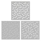 3PCs Background Daisy Flowers Floral Plastic Stencils For Decor Scrapbooking Card Making YX1266