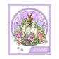 Vintage Roses Floral Perfume Bottle Hot Foil Plate YX1325-H