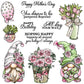 Love Flowers Roses Gnomes Mother's Day Gifts Cutting Dies Set YX1230-D